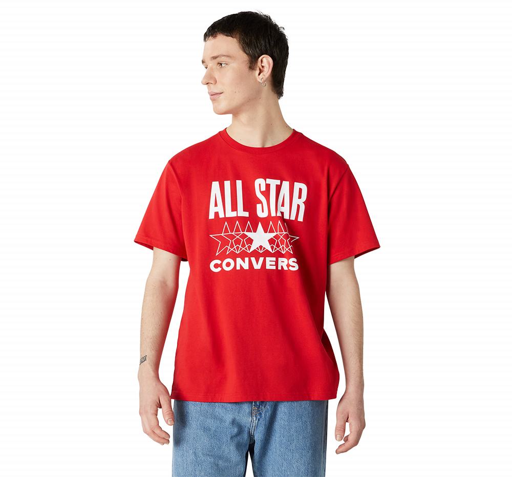 Camiseta Converse All Star Homem Vermelhas 709185BXV